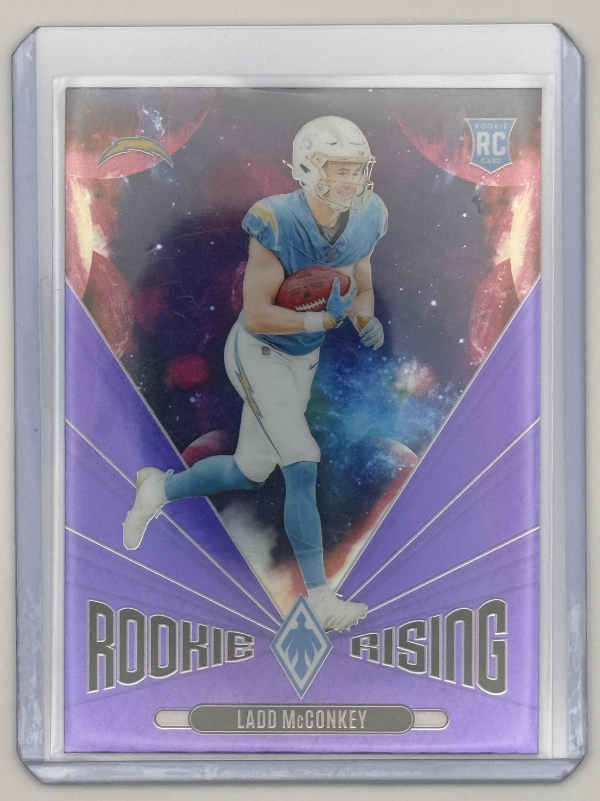 2024 Panini Phoenix #RR-LMY Ladd McConkey Rookie Rising Purple