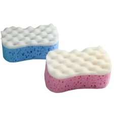 3PCS Soft Bath Sponges Exfoliating Body Scrubber Shower Massage Cleaning Sponge