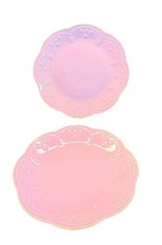 Lenox French Perle Luncheon Salad Plate 9" Lavender Violet Set of 2