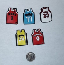 NBA Basketball Jersey Theme Shoe Charms Lot 5 Pieces Jordan Bryant