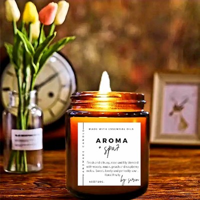 Scented massage candles for body care made from soy wax coconut wax AROMA SPA 7