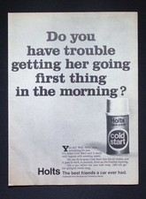 Original Anzeige 1968 - Holts Kaltstart - Haben Sie Probleme, sie in Gang zu bringen