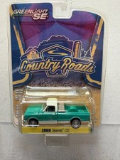 GreenLight 1:64 Diecast SE Country Roads 1968 Green Chevrolet C-10 LE - NEW