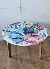 Lampada da tavolo/tavolino Allentown luminosa stampa tropicale grande lampada rotonda tavolo 1