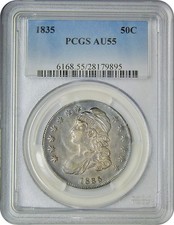 1833 50C (Regular Strike) Capped Bust Half Dollar - PCGS CoinFacts