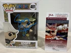 FUNKO POP! ANIMATION One Piece #401 Usopp Signed Sonny Strait JSA COA AUTHENTIC