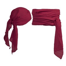 Pirate Costume Head Scarf Wraps Sash Belt Waist Bandana Pirate Costume Access...