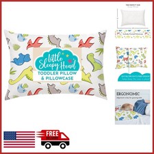 Kids Pillow 13x18 with Cotton Cover Hypoallergenic for Preschool  Travel