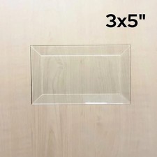 3" x 5" Rectangles Clear Beveled Glass 2 x 5 inch 30 Pack