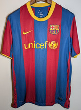 BARCELONA 2010 2011 HOME FOOTBALL SHIRT SOCCER JERSEY NIKE 382354-486 Size XL