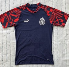 Puma 2022-23 Guadalajara Chivas Pre-Match Jersey Navy Red Authentic Size Small