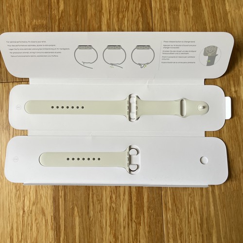 Original Apple Watch Sport Band 44mm Series 5 Ceramic Pin Soft White / Vanilla - 第 1/4 張圖片