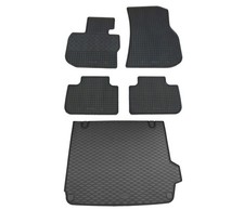 Gummi Fußmatten Kofferraumwanne für BMW X4 G02 2018- Set Gummimatten Auslage
