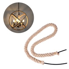 Vintage Braided Cable Hemp Cord Electric Wire for Pendant Lamp DIY Accessory 
