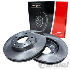 2X MAXGEAR BREMSSCHEBEIBEN 274mm BELÜFTET VORNE PASSEND FÜR MAZDA 323 6 626