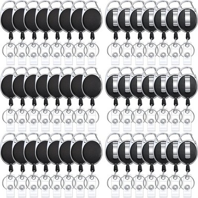 Heavy Duty Retractable Badge Reels Batch ID Badge Holder Retractable Clip Bulk C