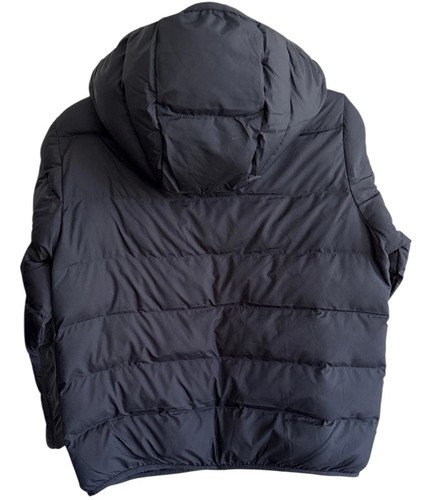 Uniqlo Kinder Jungen marineblau PUFFTECH waschbar Parka gesteppte gefütterte Jacke Größe 13 neu mit Etikett - Bild 2 von 8
