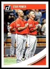Albert Pujols / Mike Trout 2018 Donruss #204 Angels MLB READ FREE SHIPPING