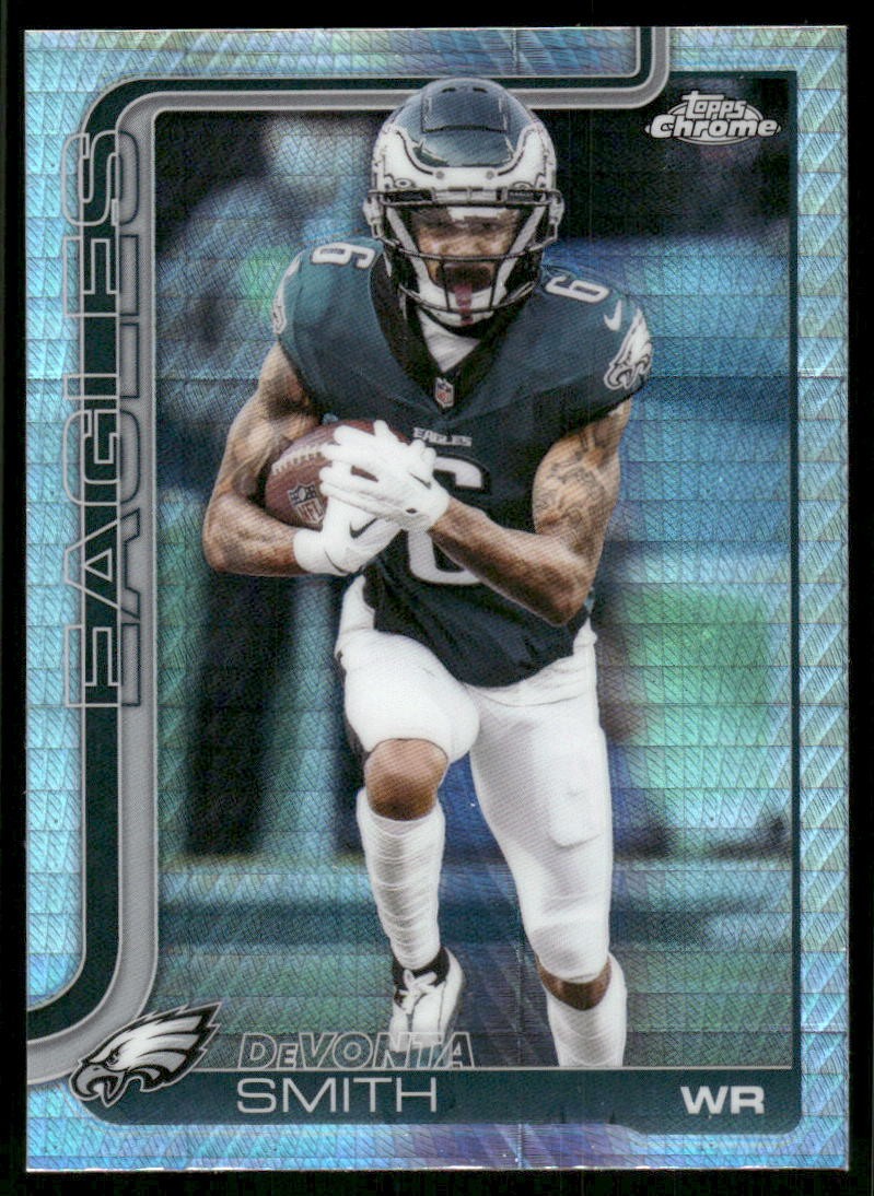 2025 Topps Chrome #244 DeVonta Smith Prism Refractor