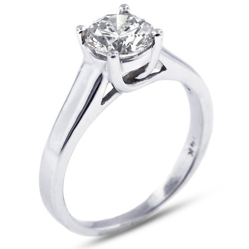 5 CT NATURAL DIAMOND G/SI1 ROUND CUT 14K WHITE GOLD PRONG CLASSIC SOLITAIRE RING - Picture 11 of 24