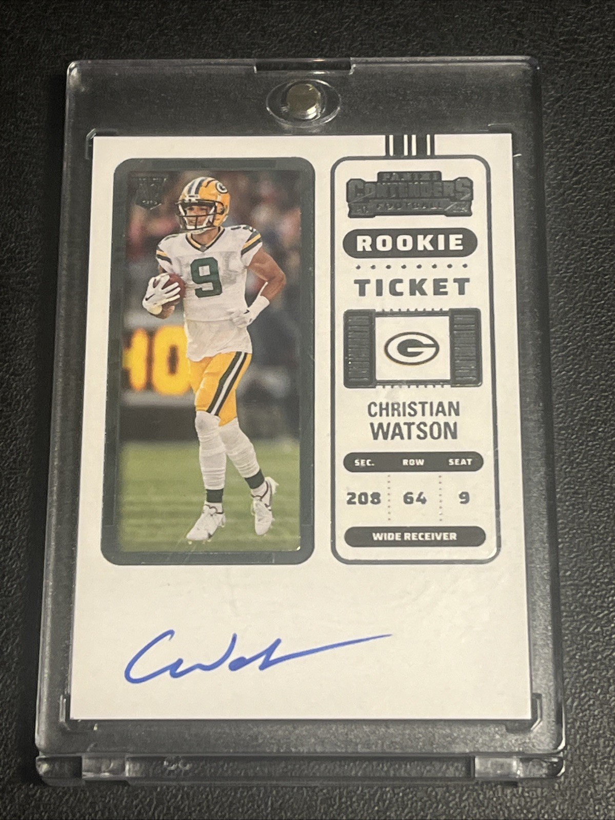2022 Panini Contenders Rookie Ticket #110 Christian Watson RC ON CARD AUTO 🔥