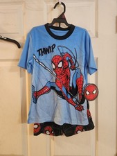 MARVEL SPIDERMAN TWO PIECE PAJAMA SET: NEW WITH TAGS: SIZE S 6/7 