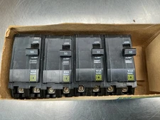 (4) Square D QO250 Plug-In Circuit Breaker 2-Pole, 50a