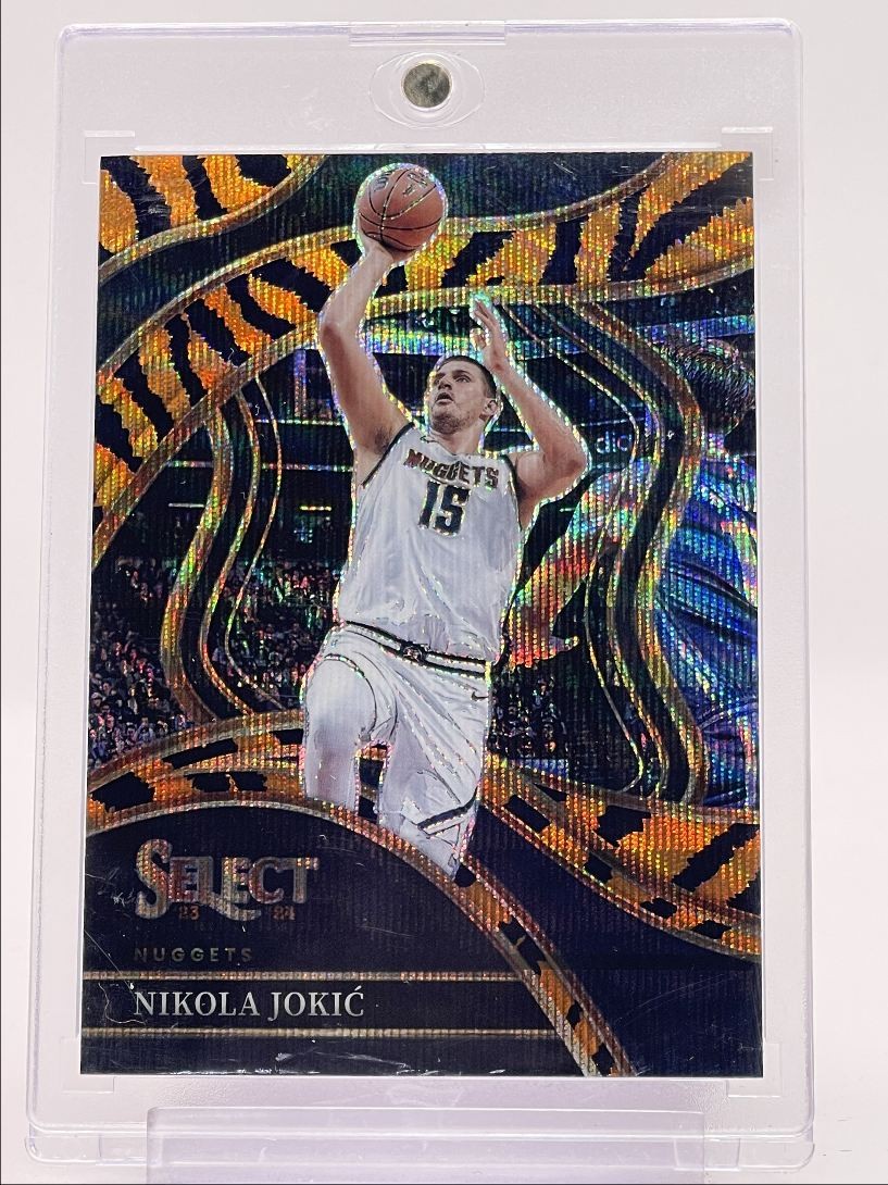 NIKOLA JOKIC 2023-24 SELECT COURTSIDE TIGER STRIPE PRIZM SSP NUGGETS Q4561