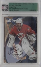 2002-03 ITG Be A Player Signature Series Arturs Irbe #143 Buyback Auto 0a7