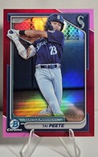2024 Bowman Chrome Tai Peete Fuchsia Refractor Prospect #'d 174/199