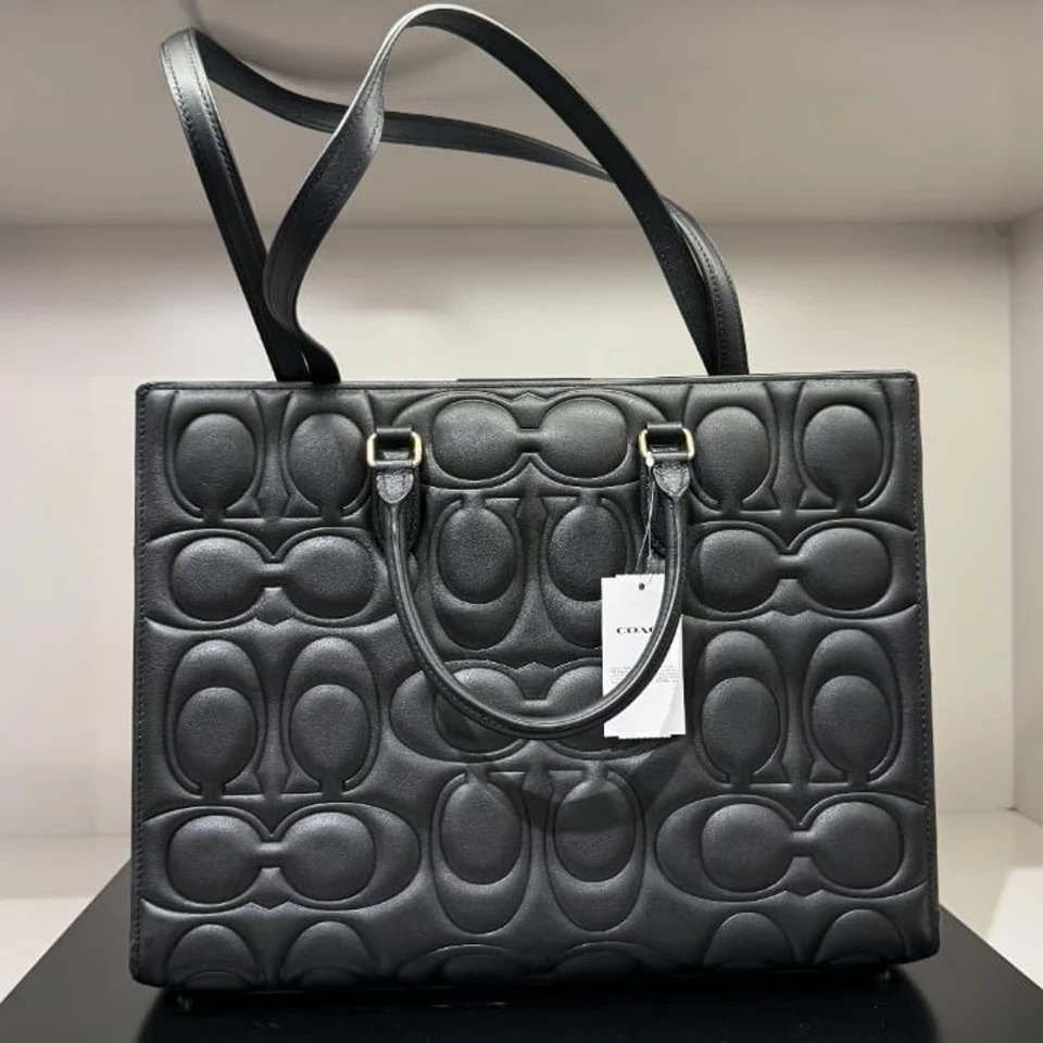 Coach Maggie Tote Bag In Signature Leather CY672 & Gift receipt - Image 4 of 4