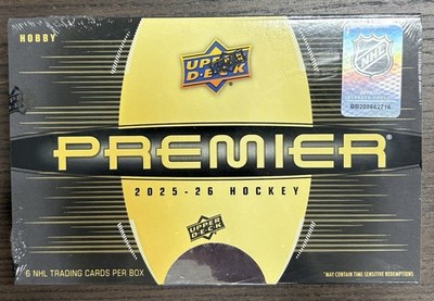 2025-26 Upper Deck Premier Hockey Hobby Box SHIPS TODAY