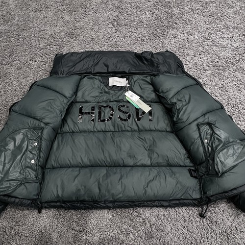 Hudson Jeans Puffer Coat Herren XS Oliv Rollkragen Ski Schnee Mode Stylisch - Bild 5 von 13