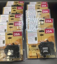 7 Q120DFN and 3 Q115DFN Circuit Breakers Siemens 15/ 20 Amp Dual AFCI/GFCI