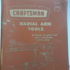 Craftsman VTG Sears MCM Radial Arm Tools Guide Woodworking Projects Illustrated
