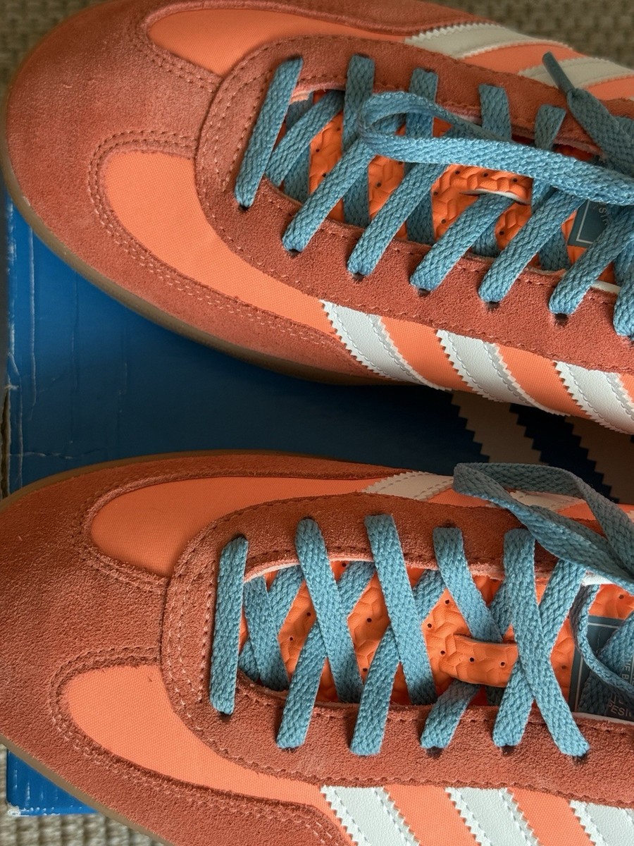 adidas gazelle silver green womens adidas Handball Spezial Shoes - Men's - Focus Blue / Orange / Gum main image 0