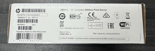 HP J8031A JetDirect 2900nw LAN Wi-fi Print Server Color LaserJet Unit