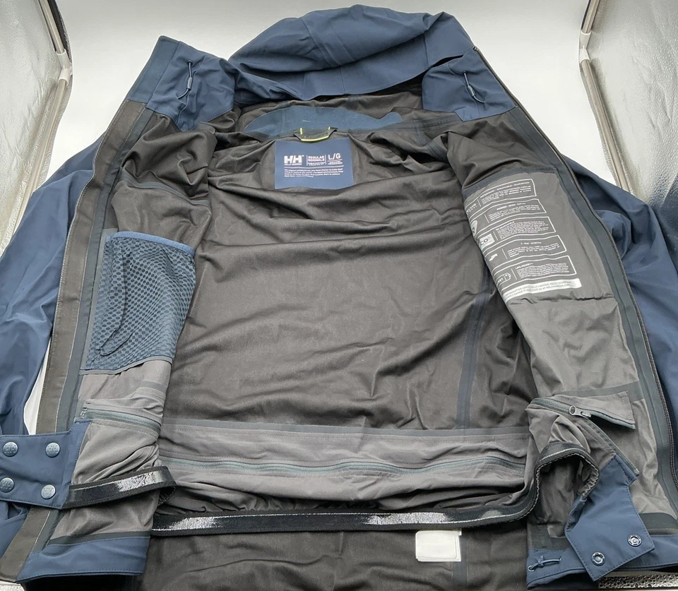 Helly Hansen мужской экипажа с капюшоном WP лыж снега средний слой куртка 2.0 темно-синий размер: L - Изображение 2 из 4