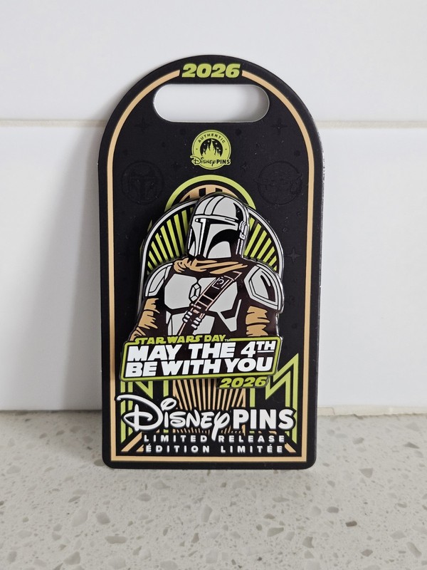 Disney Parks Star Wars May The 4th Be With You Mandalorian Pin New 2026 LE
