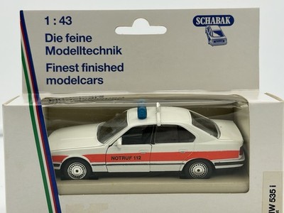 Schabak BMW 535I Norris 112 German Emergency Vehicle 1:43 Scale Made In Germany 