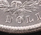 1885-O  Morgan Silver Dollar $1 NGC MS 64 "Reverse Struck Thru"