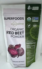 Organic Red Beet Powder 240 g EcoFriendly Gluten-Free Non-GMO Exp 12/2027-New-US