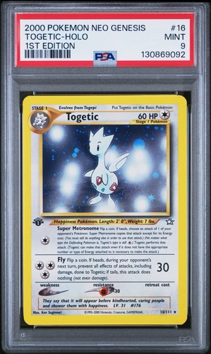 Togetic (1st Edition) graded PSA 9 for sale on eBay