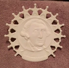 Vintage Westmoreland Milk Glass Plate GEORGE WASHINGTON 1732-1799