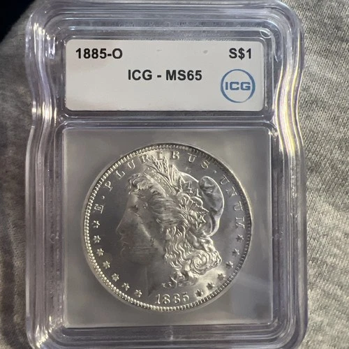 1885 O Morgan Silver Dollar ICG MS65 | GEM Quality BU | Gorgeous