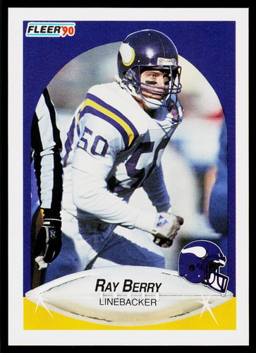 Ray Berry, 1990 Fleer Football Card, #94, Minnesota Vikings, - Bild 1 von 2