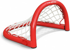 Sniper Goal 12” Mini Metal Hockey Goal with Heavy-Duty Net – Foldable Steel Fram