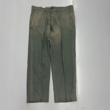 Vintage 60s Sears Green Sanforized Workwear Chinos 36x28 1960s True Vintage