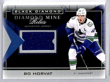 Bo Horvat 2021-22 UD Black Diamond Mine Relics Jersey #DMR-BH *ML* Vancouver