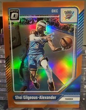 Shai Gilgeous-Alexander 2024 Donruss Optic Orange  /175 OKC Thunder Ships In Mag